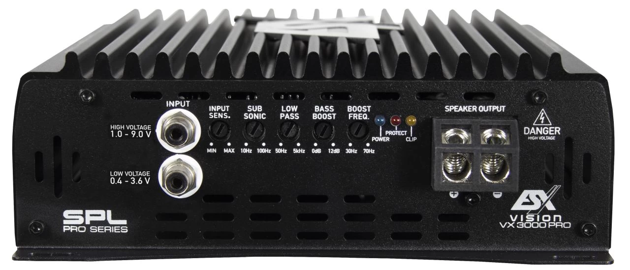 ESX VX3000PRO-24V - ULTRA-CLASS-D - 1-Kanal Verstärker 5 ESX VX3000PRO-24V - ULTRA-CLASS-D - 1-Kanal Verstärker – Bild 3