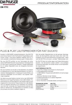 Emphaser EM-FTF2 - 16,5cm 2-Wege Compo Für Fiat Ducato III -Elektronik 02033EMFTF2 bcc2vn3auc9 Emphaser EM FTF2 2 Wege 16 cm Kompo Lautsprecher System fuer Fiat Ducato III Jumper Boxer7TufSbqNXpwKS 1280x1280