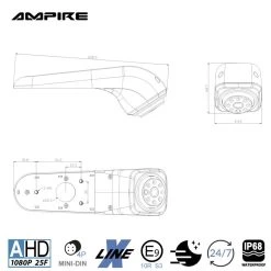 Ampire KVA-CRAFTER - Rückfahrkamera Für Volkswagen Crafter 2 Bzw. MAN TGE (ab Bj. 2017) 10 Ampire KVA-CRAFTER - Rückfahrkamera Für Volkswagen Crafter 2 Bzw. MAN TGE (ab Bj. 2017) -Elektronik AMPIRE Kamera AHD Volkswagen Crafter 2 bzw MAN TGE ab Bj 2017 KVA CRAFTER b 2 1280x1280