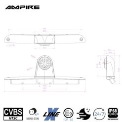 Ampire KVX-SPRINTER - Rückfahrkamera Für Mercedes Sprinter, VW Crafter 1 14 Ampire KVX-SPRINTER - Rückfahrkamera Für Mercedes Sprinter, VW Crafter 1 -Elektronik AMPIRE Kamera CVBS Mercedes Sprinter VW Crafter 1 KVX SPRINTER b 2 1280x1280