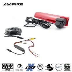 Ampire KVX-T6-F - Rückfahrkamera Für Volkswagen T5 Und T6 / T6.1 Mit Flügeltüren Bis MJ2021 -Elektronik AMPIRE Kamera CVBS fuer Volkswagen T5 und T6 T6 1 mit Fluegeltueren bis MJ2021 KVX T6 F b 1 1280x1280