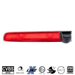 Ampire KVX-T6-F - Rückfahrkamera Für Volkswagen T5 Und T6 / T6.1 Mit Flügeltüren Bis MJ2021 -Elektronik AMPIRE Kamera CVBS fuer Volkswagen T5 und T6 T6 1 mit Fluegeltueren bis MJ2021 KVX T6 F b 3 1280x1280