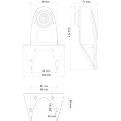Ampire KVA 200 - Rückfahrkamera, 95°, 35.5mm, Universal, Schwarz -Elektronik AMPIRE Rueckfahrkamera AHD 95 35 5mm universal schwarz KVA200 b 2 1280x1280