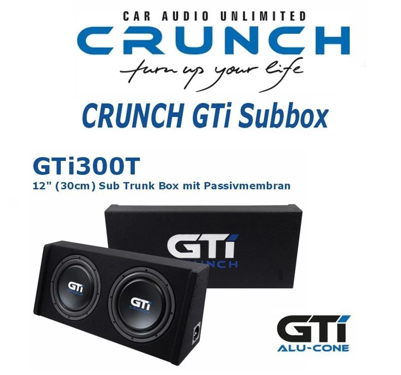 Crunch GTI300T - 30cm Gehäusesubwoofer Passiv 3 Crunch GTI300T - 30cm Gehäusesubwoofer Passiv