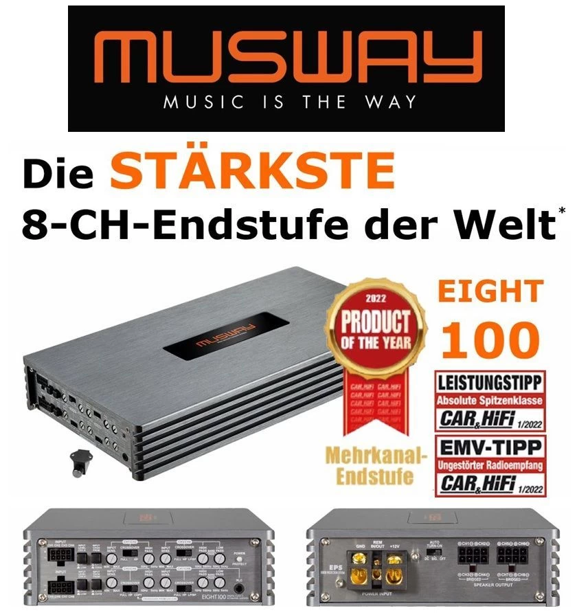 Musway Digitaler 8-Kanal Verstärker 3 Musway Digitaler 8-Kanal Verstärker