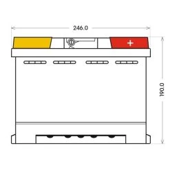 Panther P+55 - Black Edition 55 Ah -Elektronik sb p55L1 Zeichnung Front 600x600 1280x1280